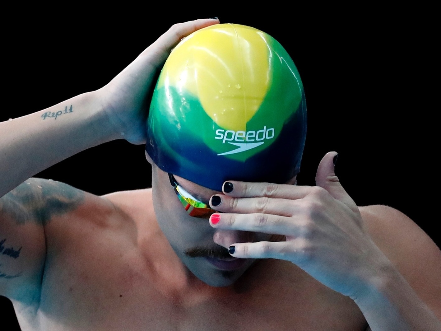 The Nails (and Medals) of a World Champion Brazilian swimmer